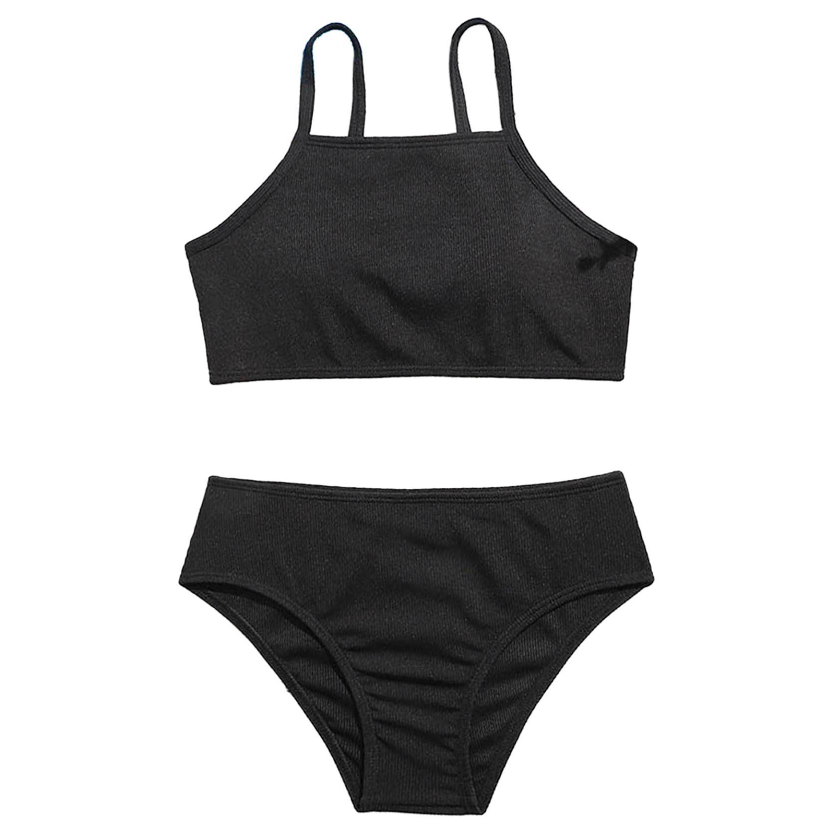 IEFiEL Meisjes Strand Sport Bikini Badpak 2Pcs Atletisch Ondergoed Zwemmen Badpak Badmode 14-15 Years