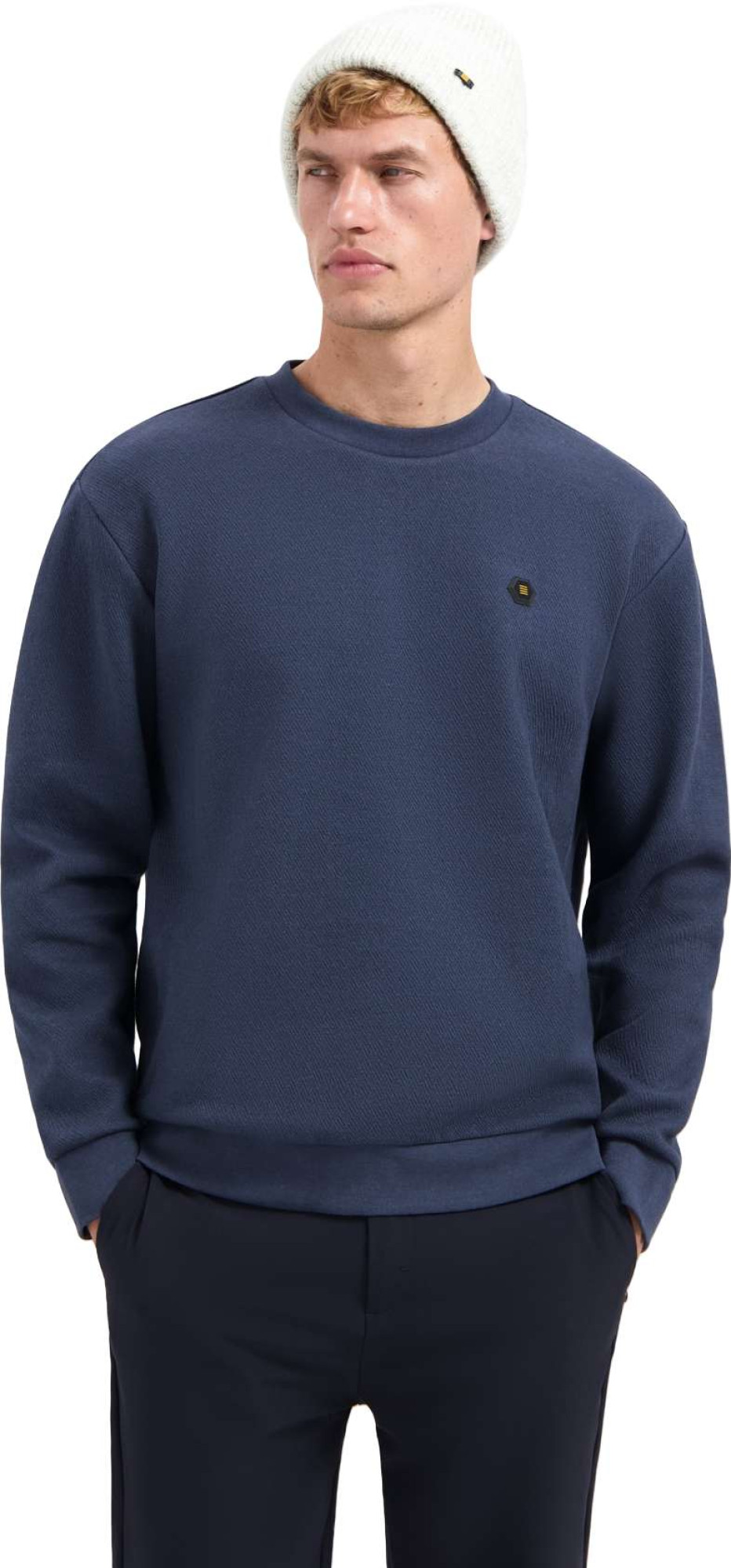 No Excess Sweater crewneck relief melange night