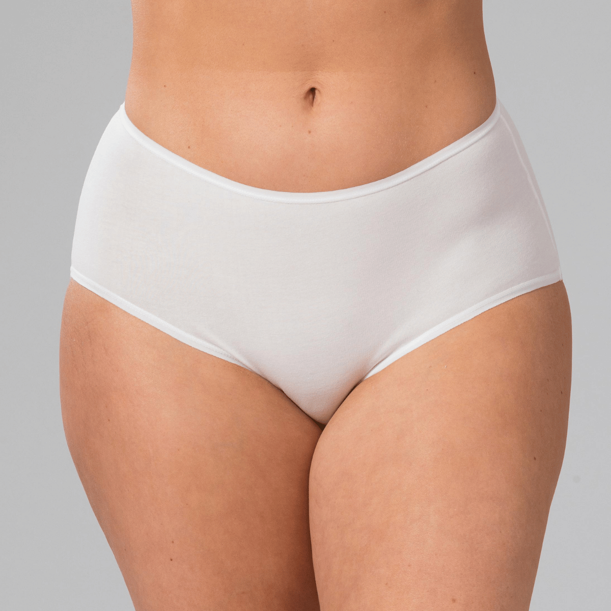 Trofé Cotton midi slip, creme