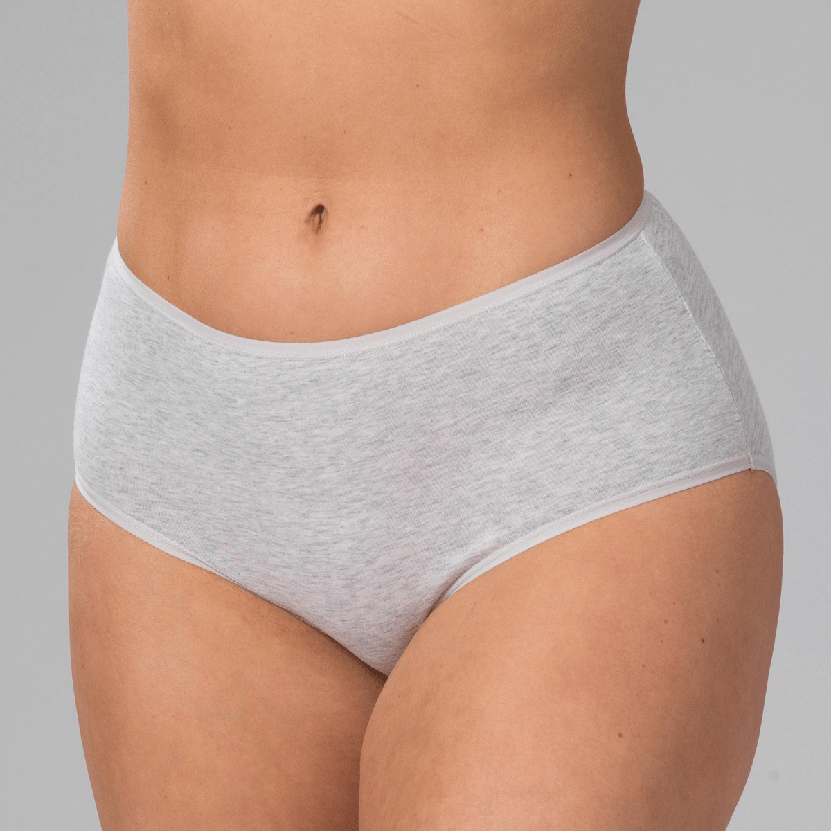 Trofé Cotton midi slip, grijs