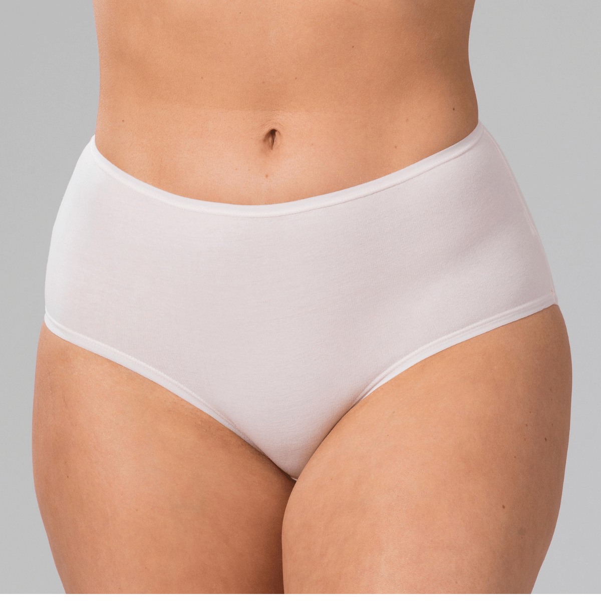 Trofé Cotton midi slip, roze