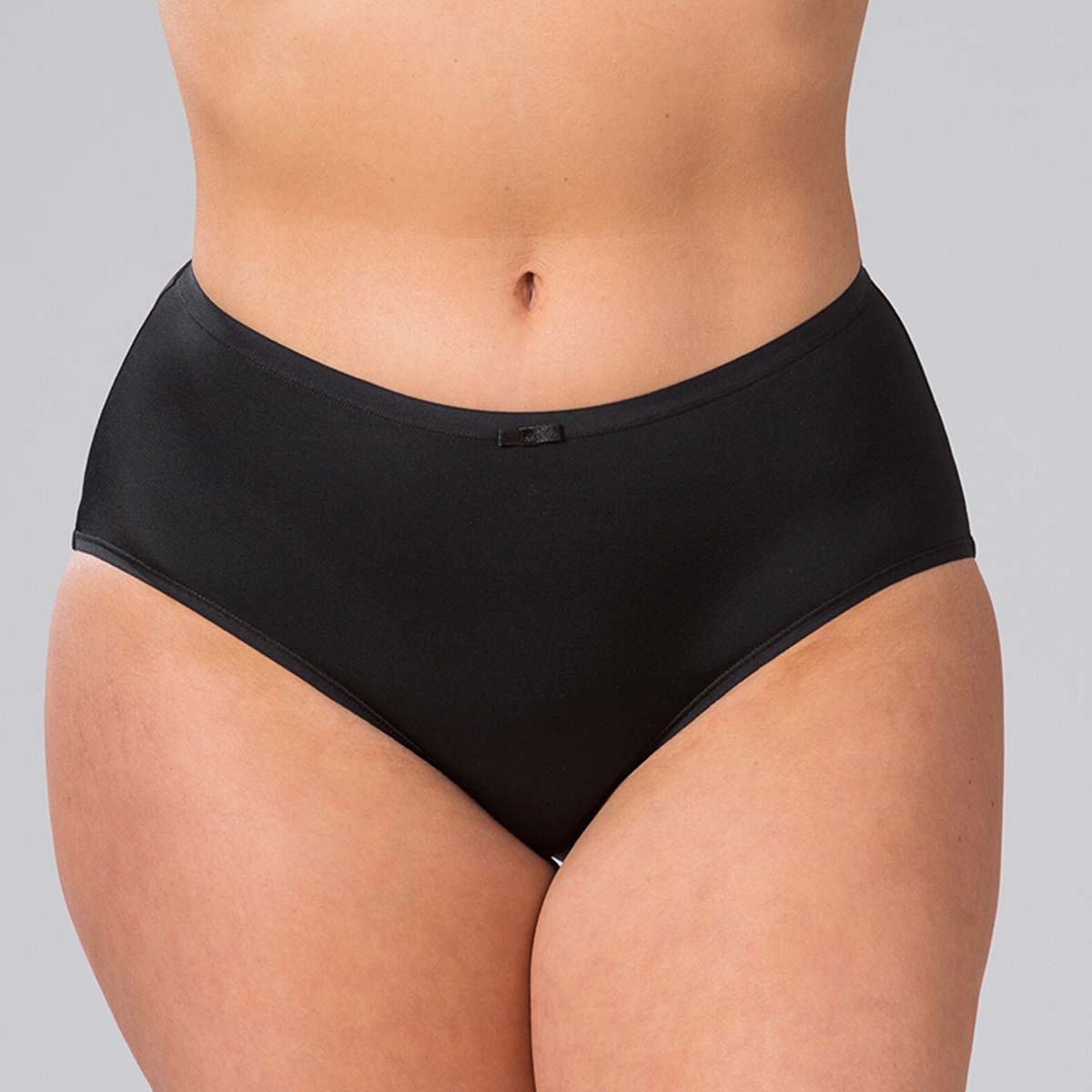 Trofé Sanna midi slip, zwart