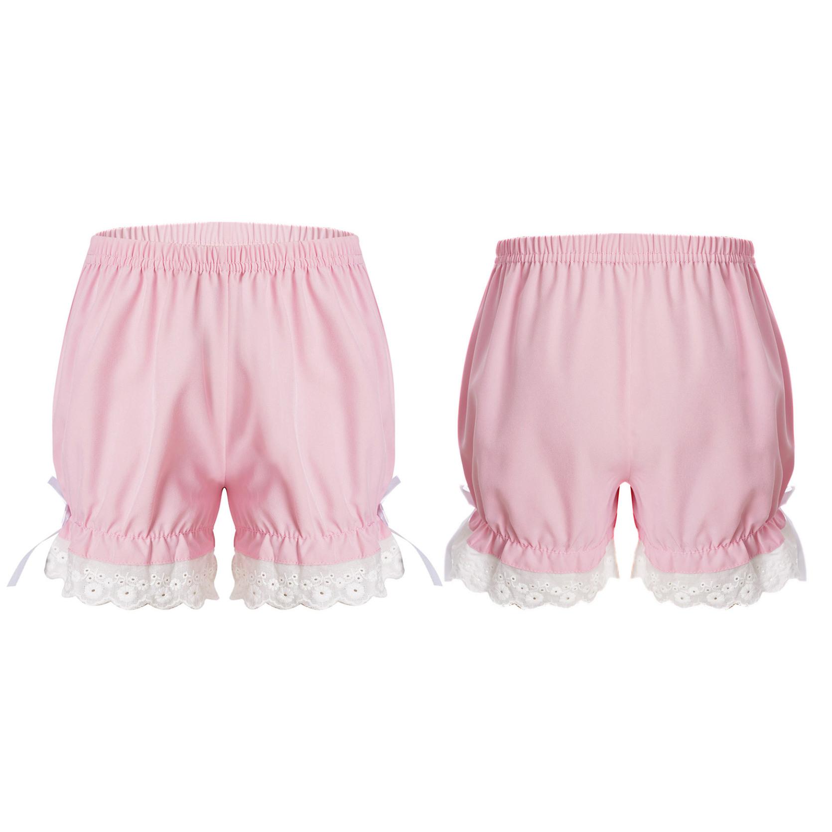 IEFiEL Kinderen Meisjes Bloomers Pettipants Elastische taille Pompoen Shorts Zomer Effen kleur Veiligheidsbroeken 13-14 Years