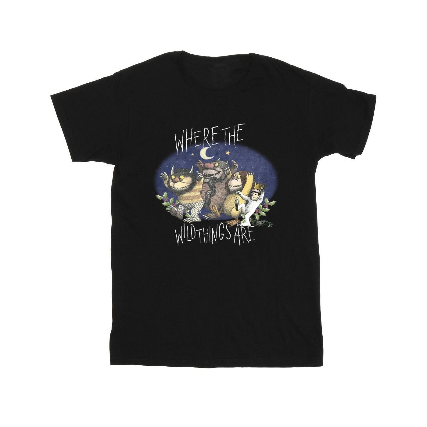 Where The Wild Things Are Waar de wilde dingen jongens T-shirt zijn 9-11 Years zwart