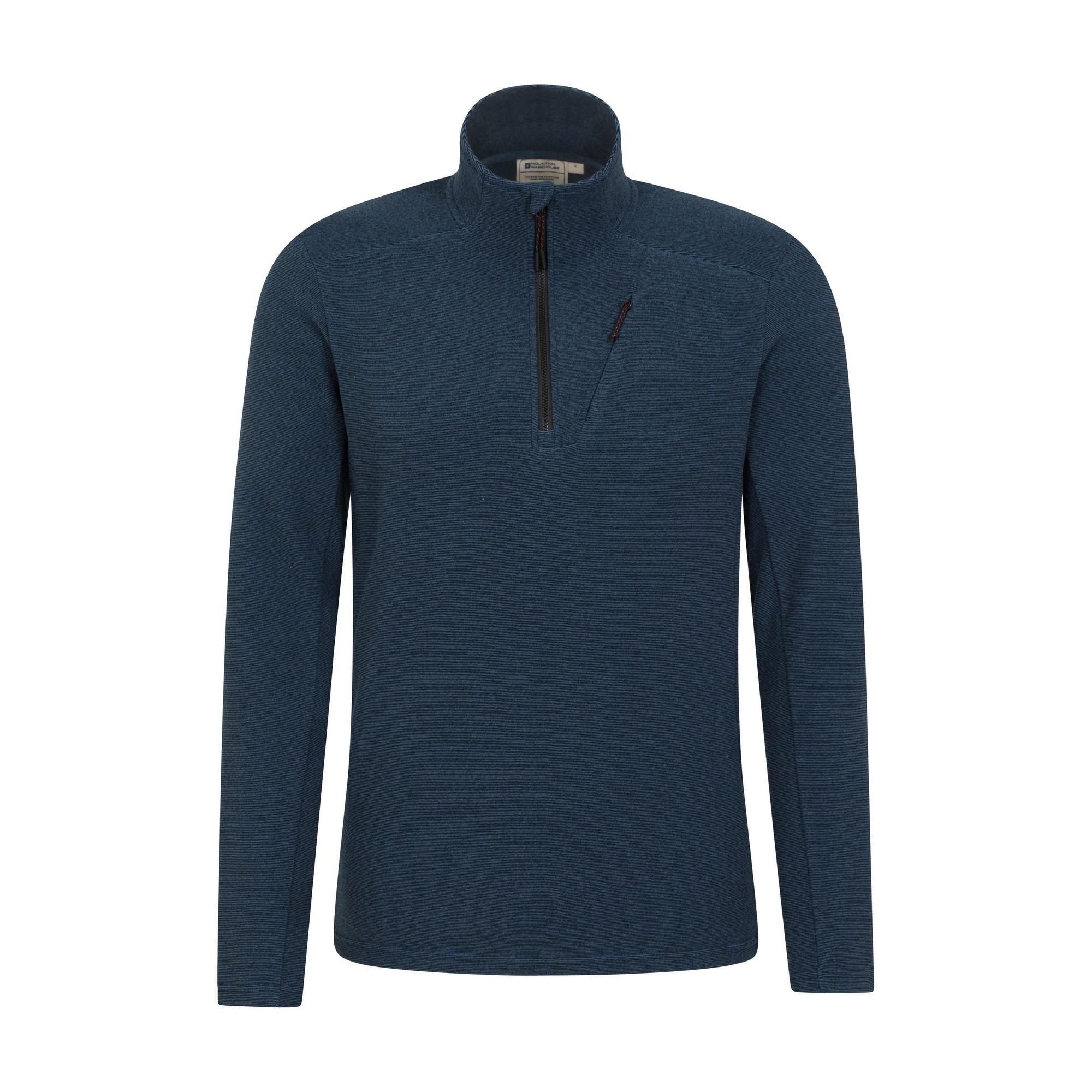 Pertemba FR - Apparel Mountain Warehouse Ridge-fleecetop met halve rits voor heren XS blauw