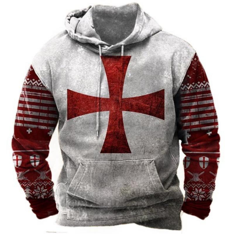 ETST WENDY 005 Heren trui met capuchon, sweatshirt met capuchon, heilige ridderprint, dagelijks sport, streetwear, ontwerper, herfstkleding, kleding, hoodies voor heren 3XL