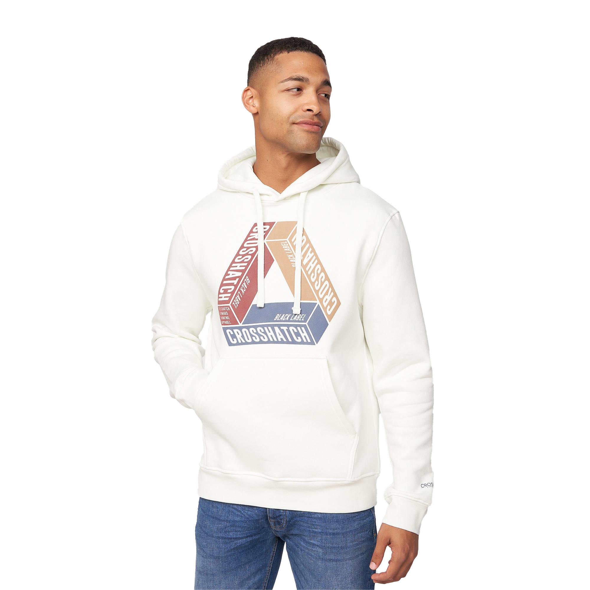 Crosshatch heren Pashika-hoodie XL wit