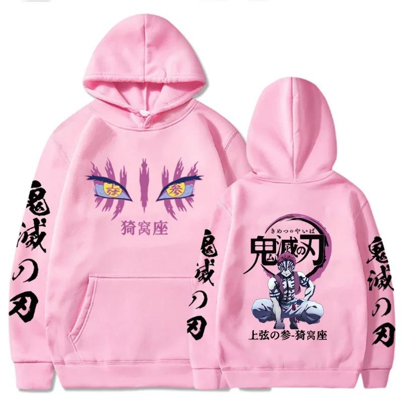 A Good-Looking T-shirt Japanese Anime Autumn New Hoodies for Men Akaza Manga Graphic Streetwear Pullover Hoody Long Sleeve Hooded Sweatshirt L