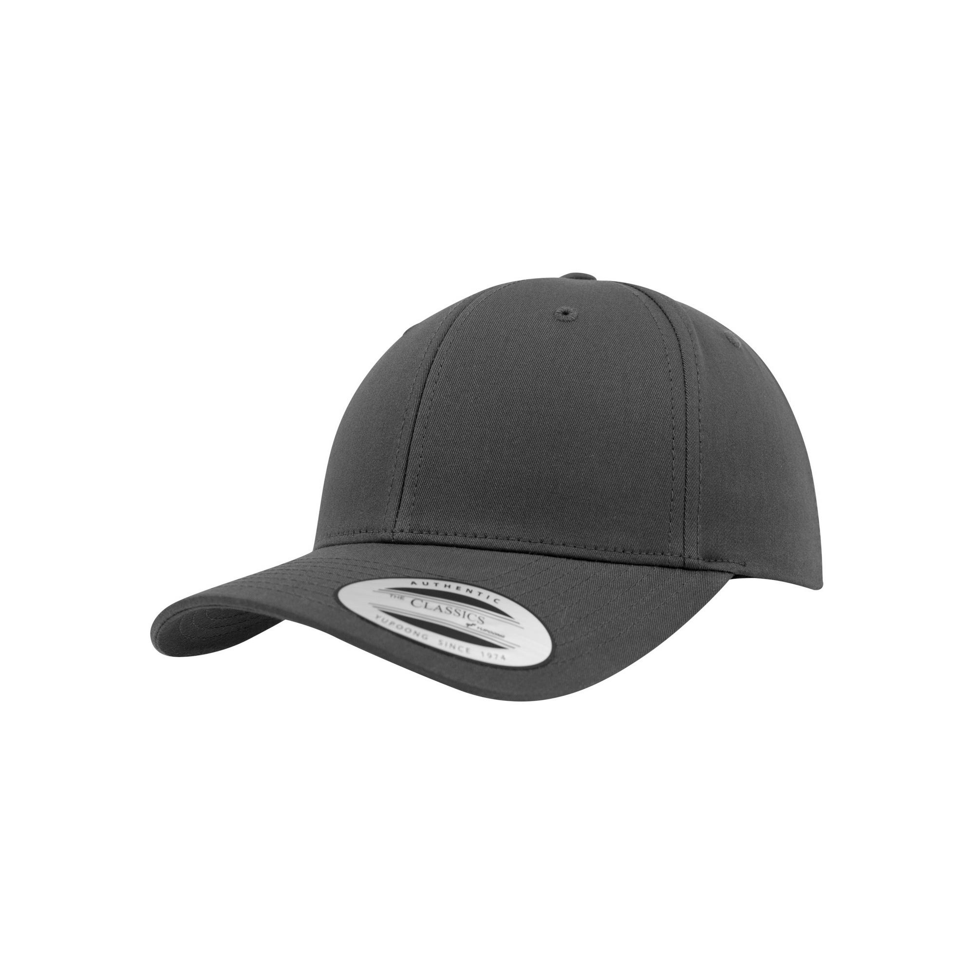 FLEXFIT unisex gebogen klassieke snapback-pet One Size houtskool