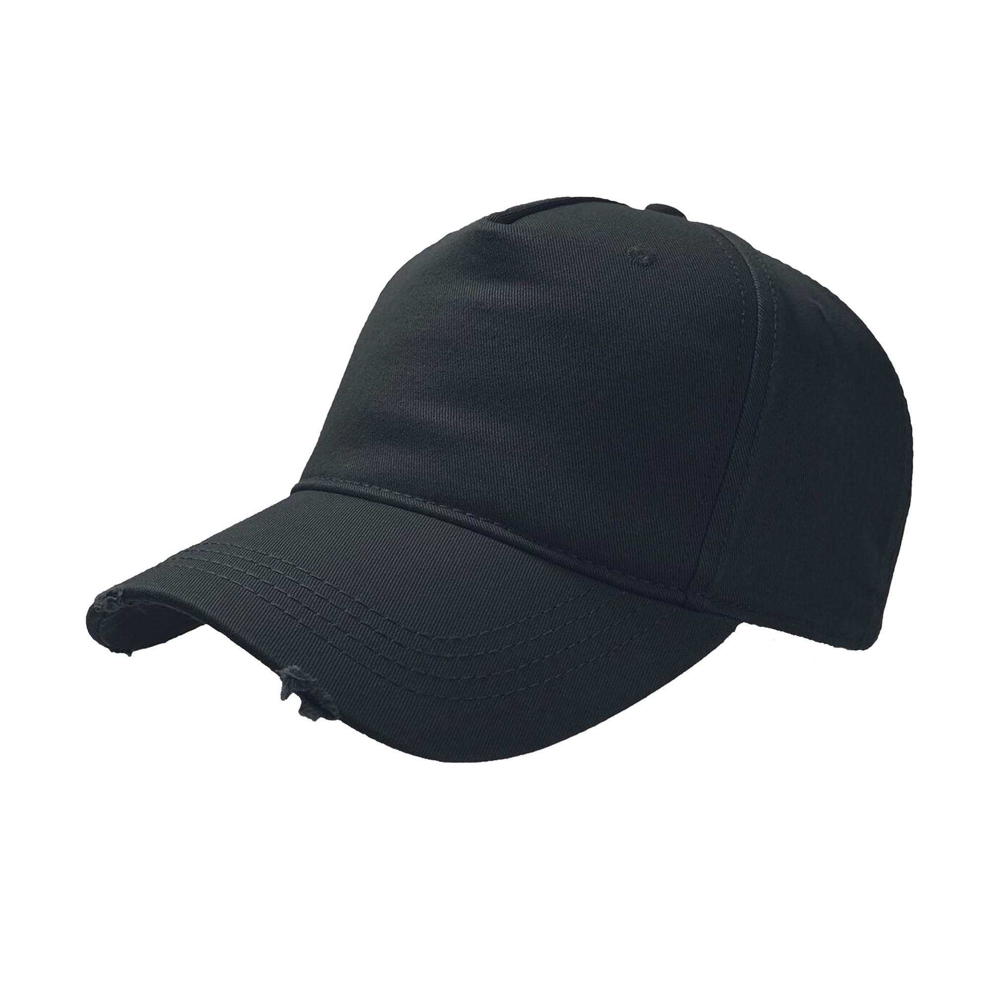 Atlantis Cargo Verweerde Vizier 5 Panel Cap (Pak van 2) One Size zwart