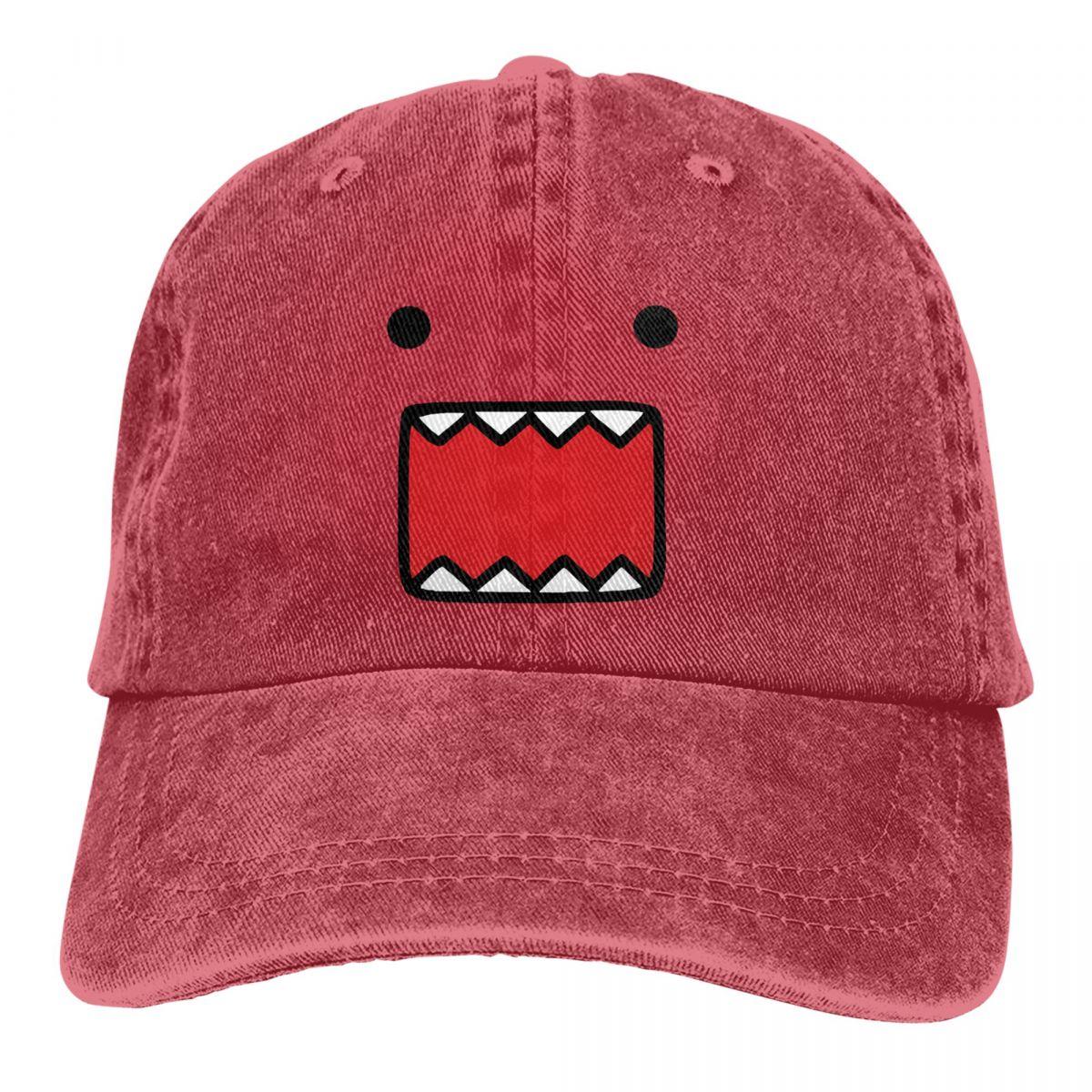 LorlaHome Zomerpet Zonneklep Domo Kun Poppengezicht Hiphoppetten Cowboyhoed Hoeden met klep One Size