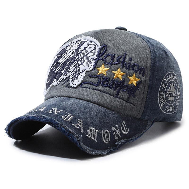 ONIHUA Mannen Baseball Cap Outdoor Sport Cap Lente Herfst Zonnehoed Zomer Brief Geborduurde Cap Vrouwelijke Zonnebrandcrème Paardenstaart Panama Cap Vloot