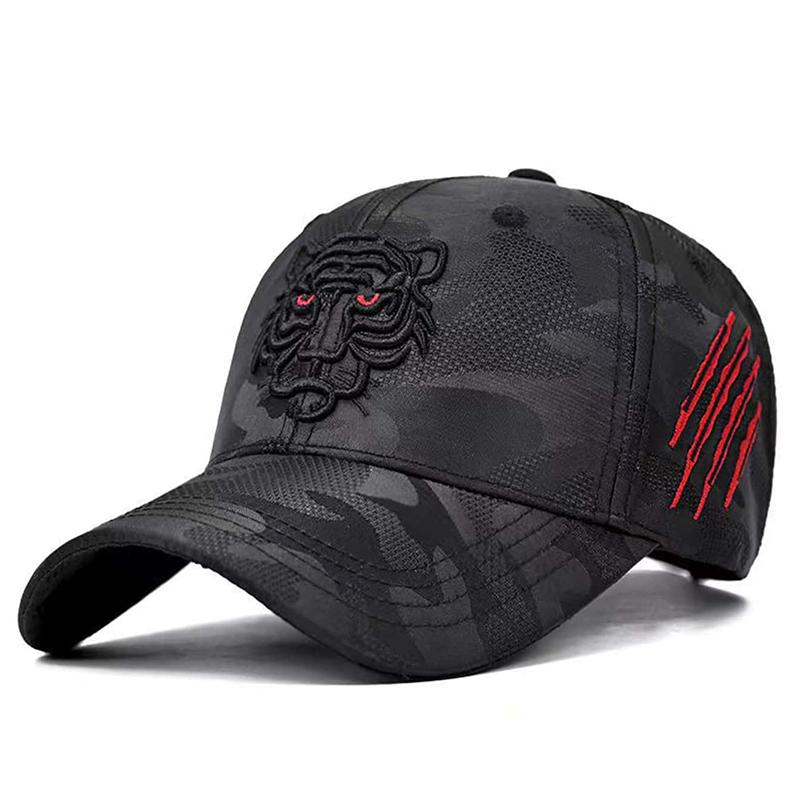 Cap Factory Mode Tiger Borduurwerk honkbalpet Buitensport reishoeden straat hiphop pet golfpetten camouflage