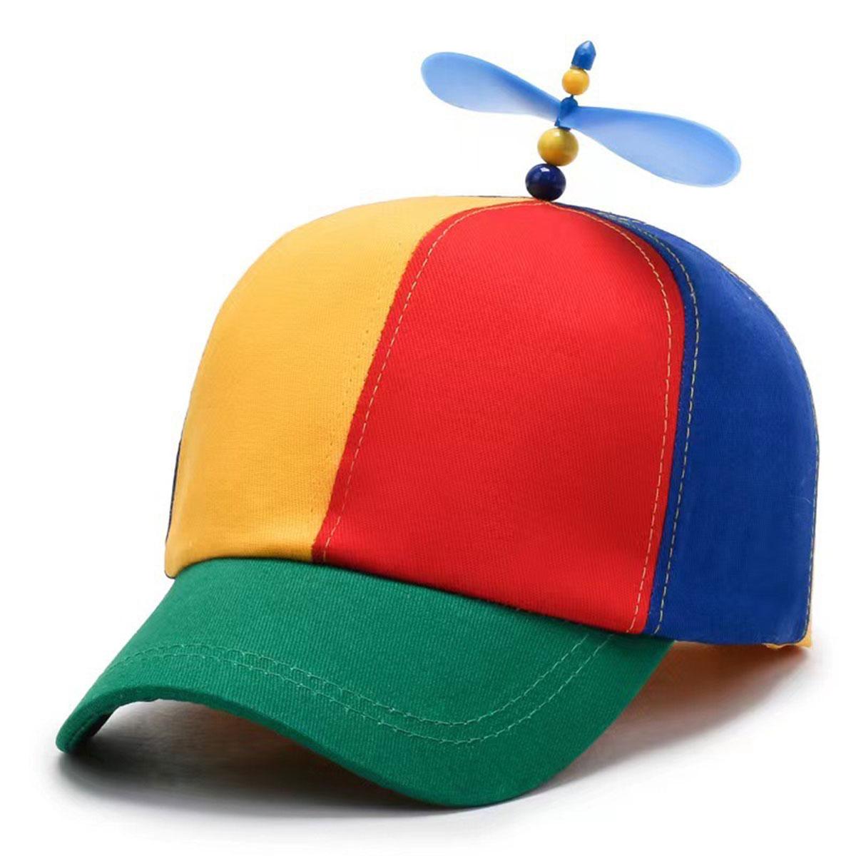 Cap Factory Mode Propeller Versierde Baseball Cap Unisex Cartoon Hoed Zomer Zonbescherming Ademende Hoeden Leuke Petten Accessoires blauw/rood
