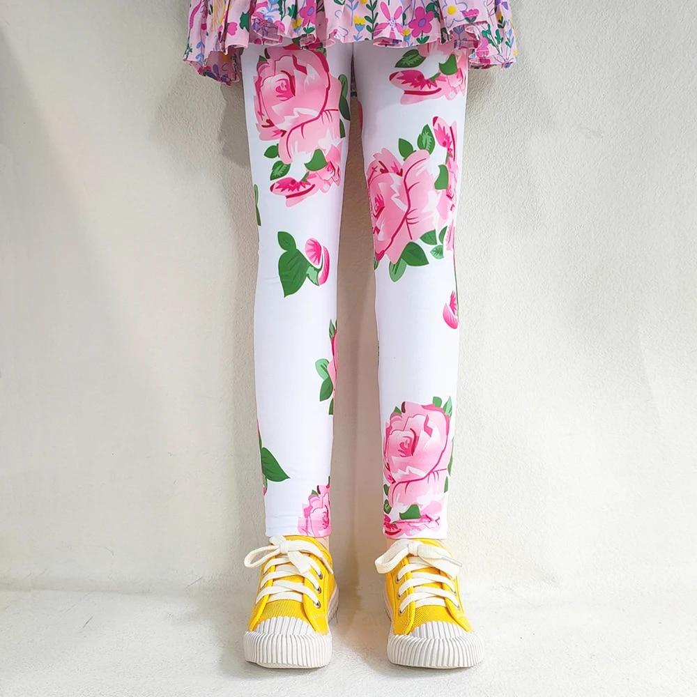Daddys Girl Bloemen bloem kinderen meisjes slanke strakke legging zomerbroek voor kinderen babys meisjeskleding 120