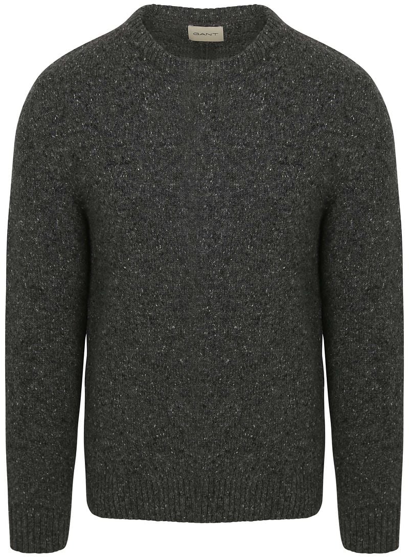 Gant Pullover Wool Blend Antraciet