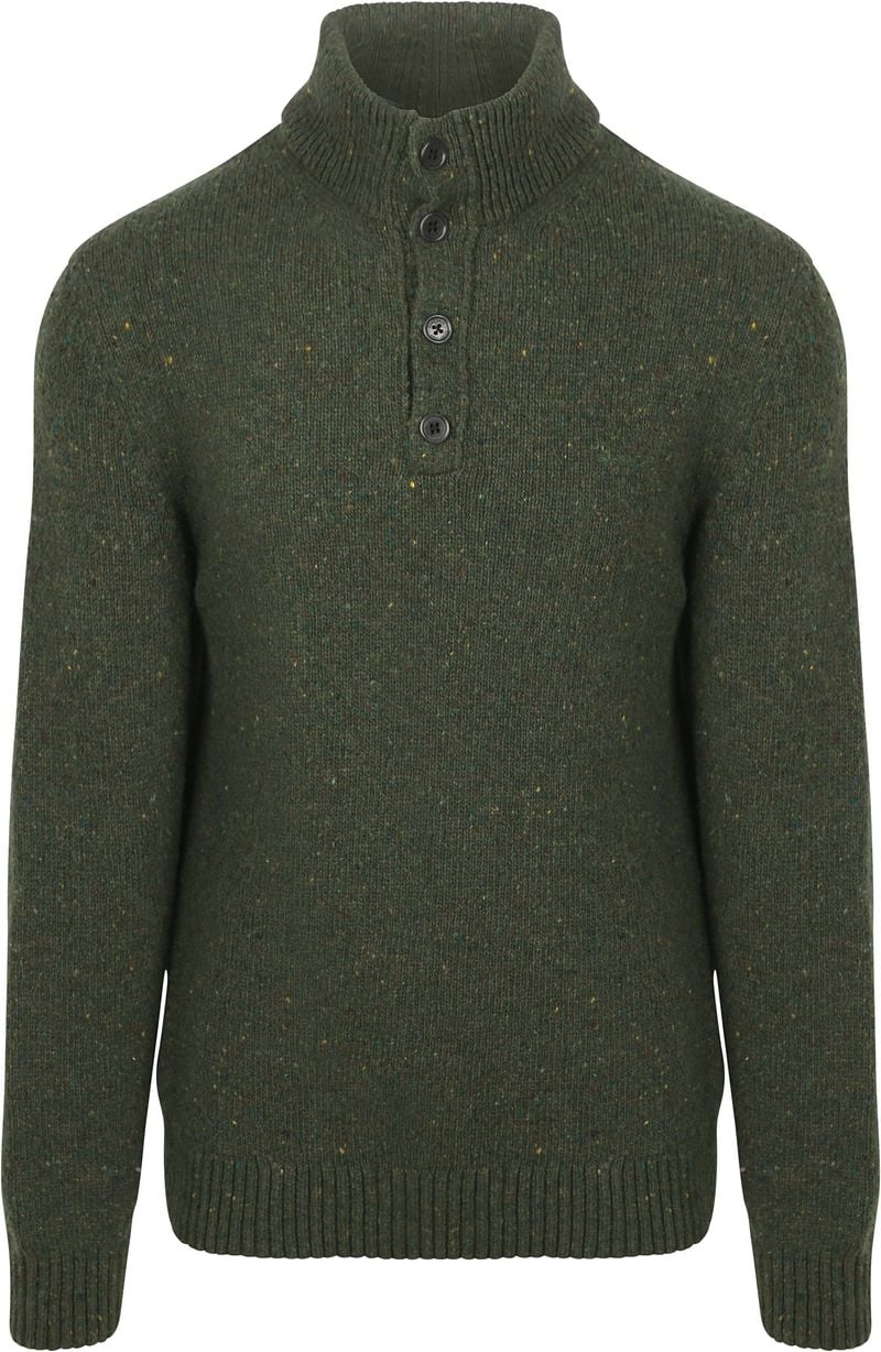 Gant Mocker Pullover Wool Blend Donkergroen