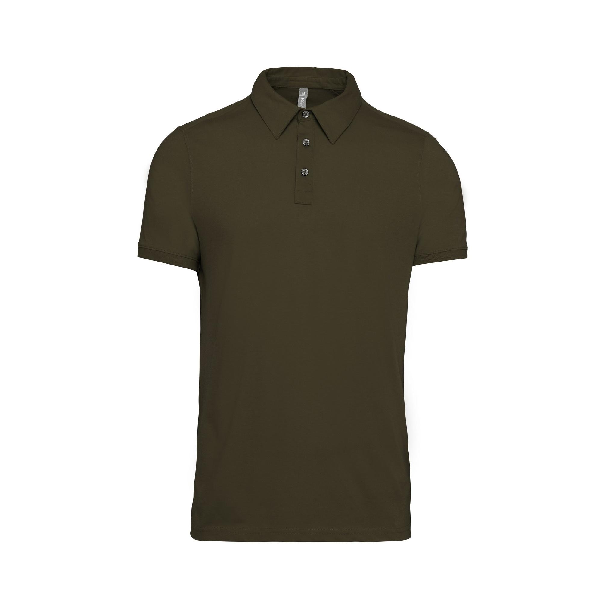 Kariban heren jersey gebreid poloshirt M