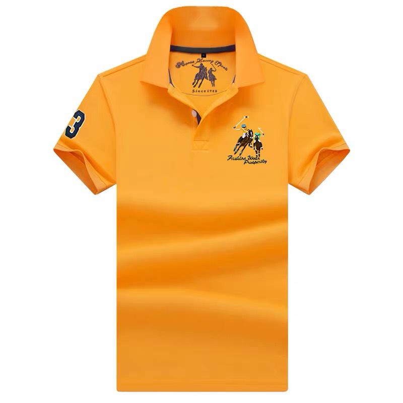 The BAY Men's Summer High-End Polo Shirt: Short Sleeve, Turn-Down Collar, Loose Fit, Plus Size, Trendy Fashion. 2XL 165-180 lbs