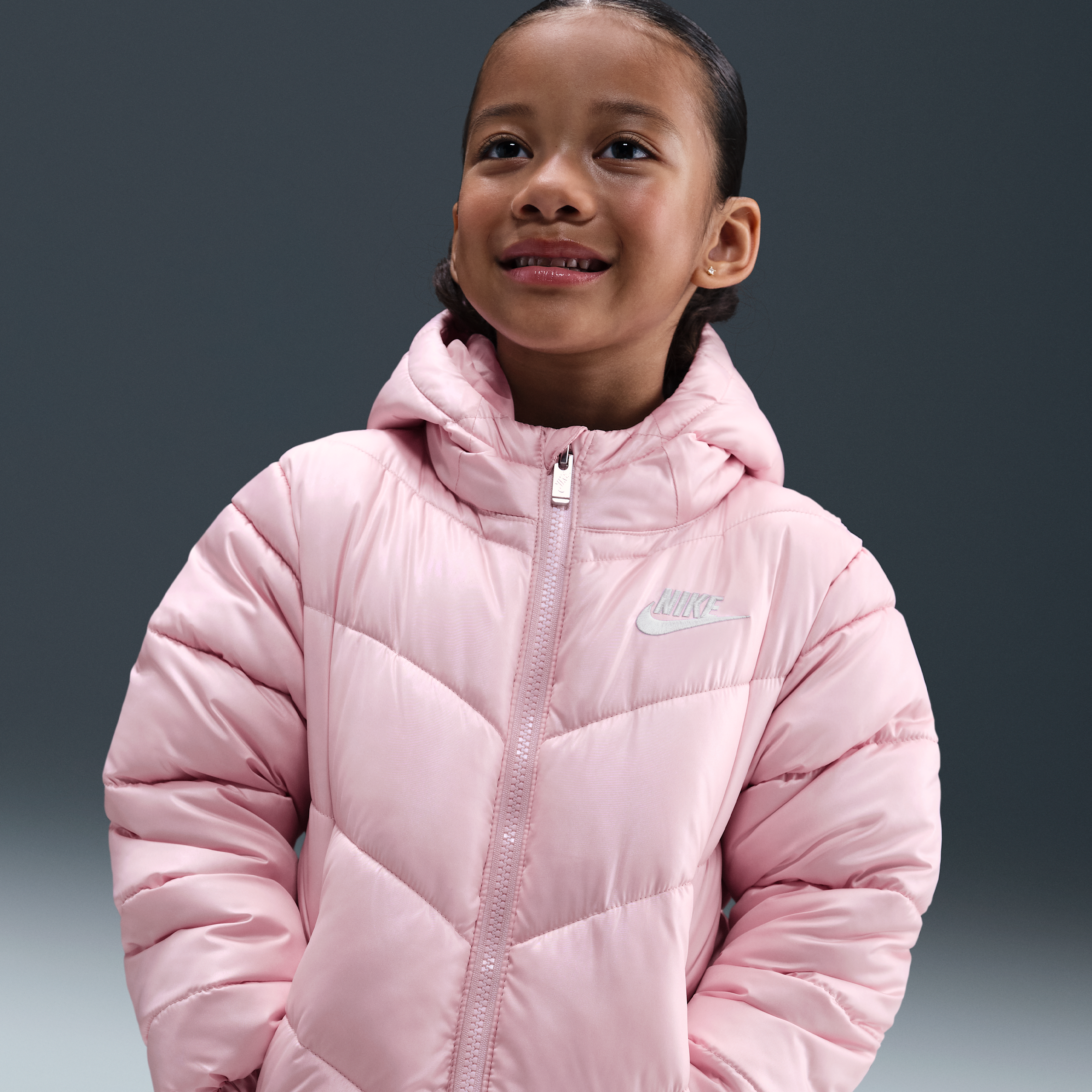 Nike Sportswear 'All Day Play' gewatteerd jack voor kleuters - Roze