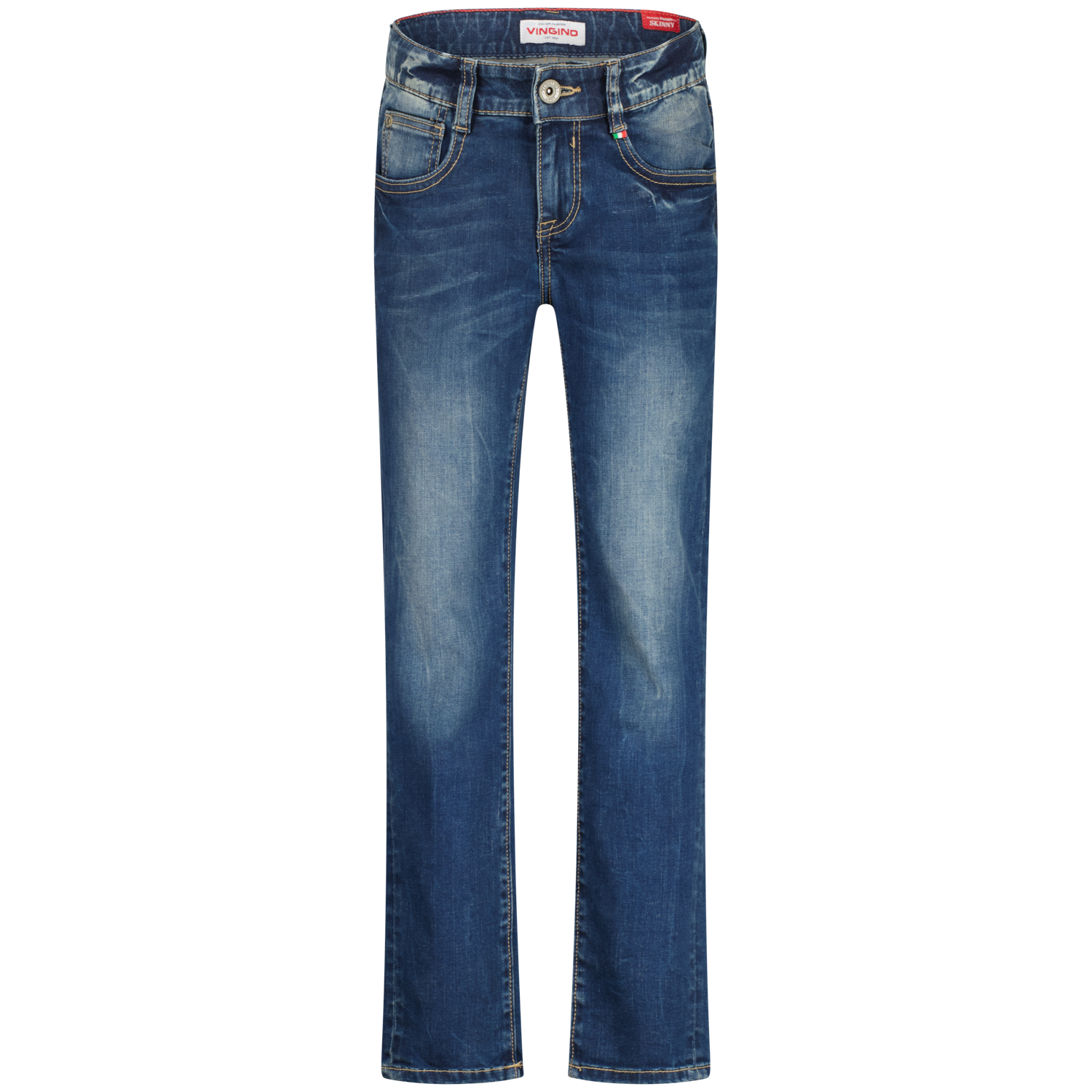 Vingino winter jeans broek jongens - vintage blauw - Aron - skinny fit