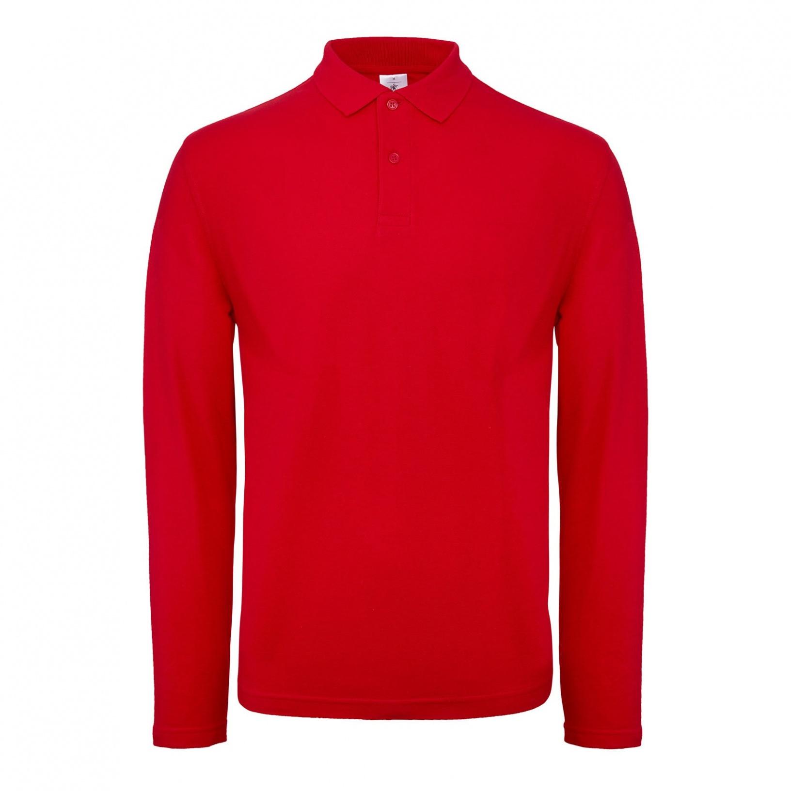 B and C B&C ID.001 herenpolo met lange mouwen (pak van 2) XL