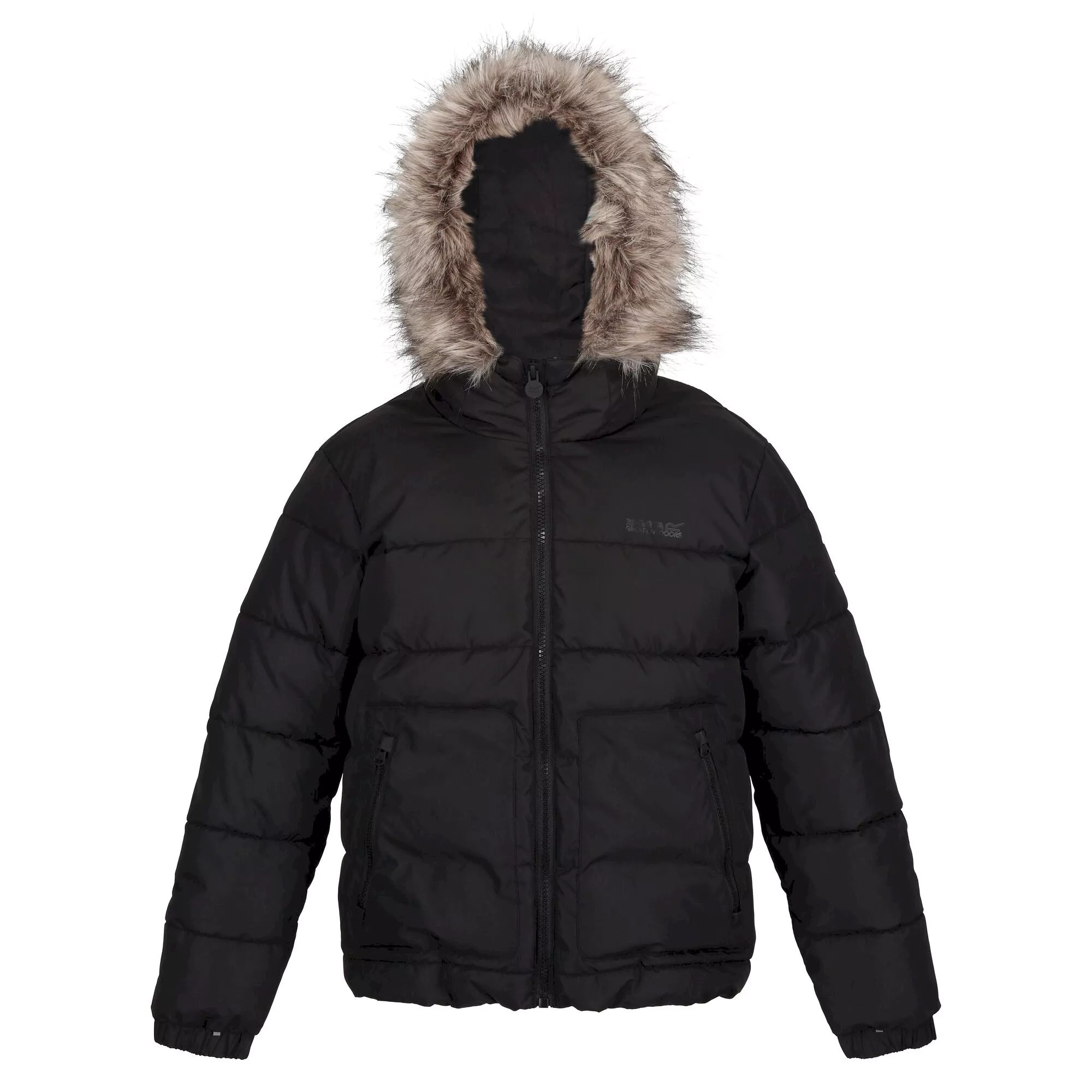 Regatta Parka met imitatiebont voor kinderen