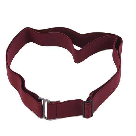 You are young Dames No Show onzichtbare riem, elastische stretchriem met platte gesp One Size wijnrode kleur