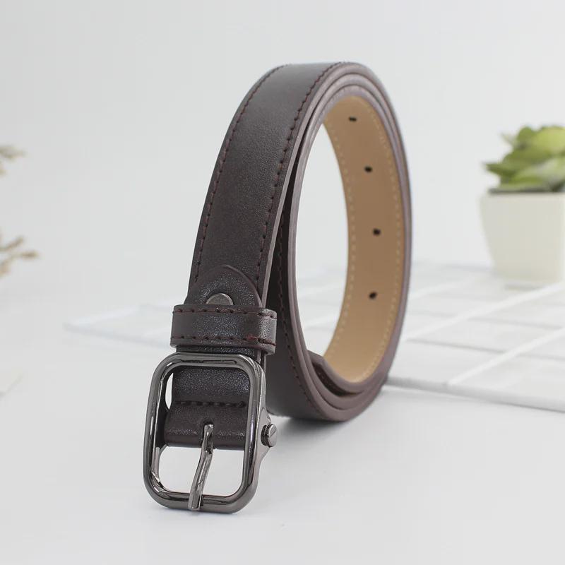 VantaGoods Koreaanse retro-stijl zwarte riem met Japanse gesp voor dames - Veelzijdig en ideaal voor jeans donkere koffiekleur