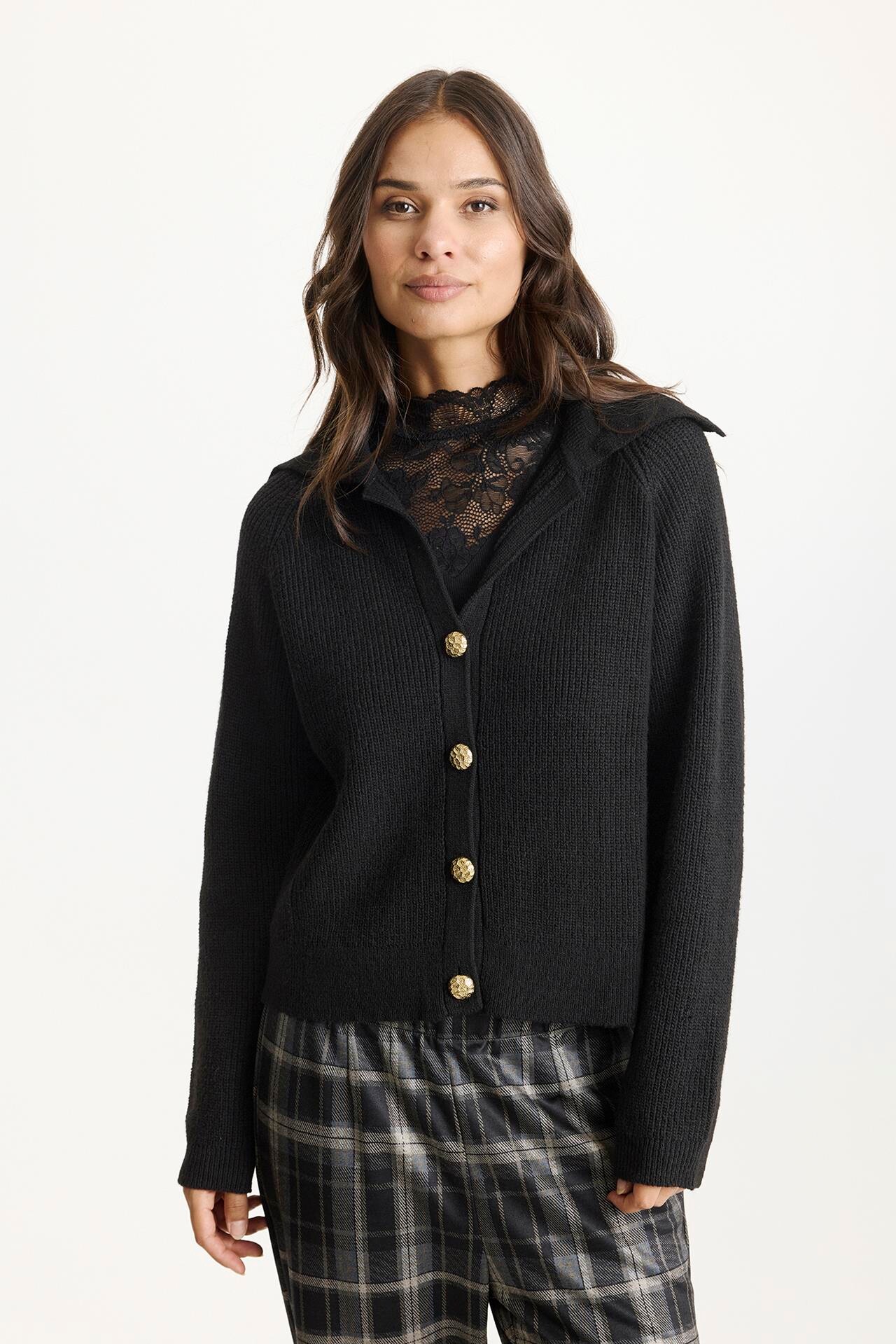IN FRONT BRENDA CARDIGAN 16798 999 (Black)
