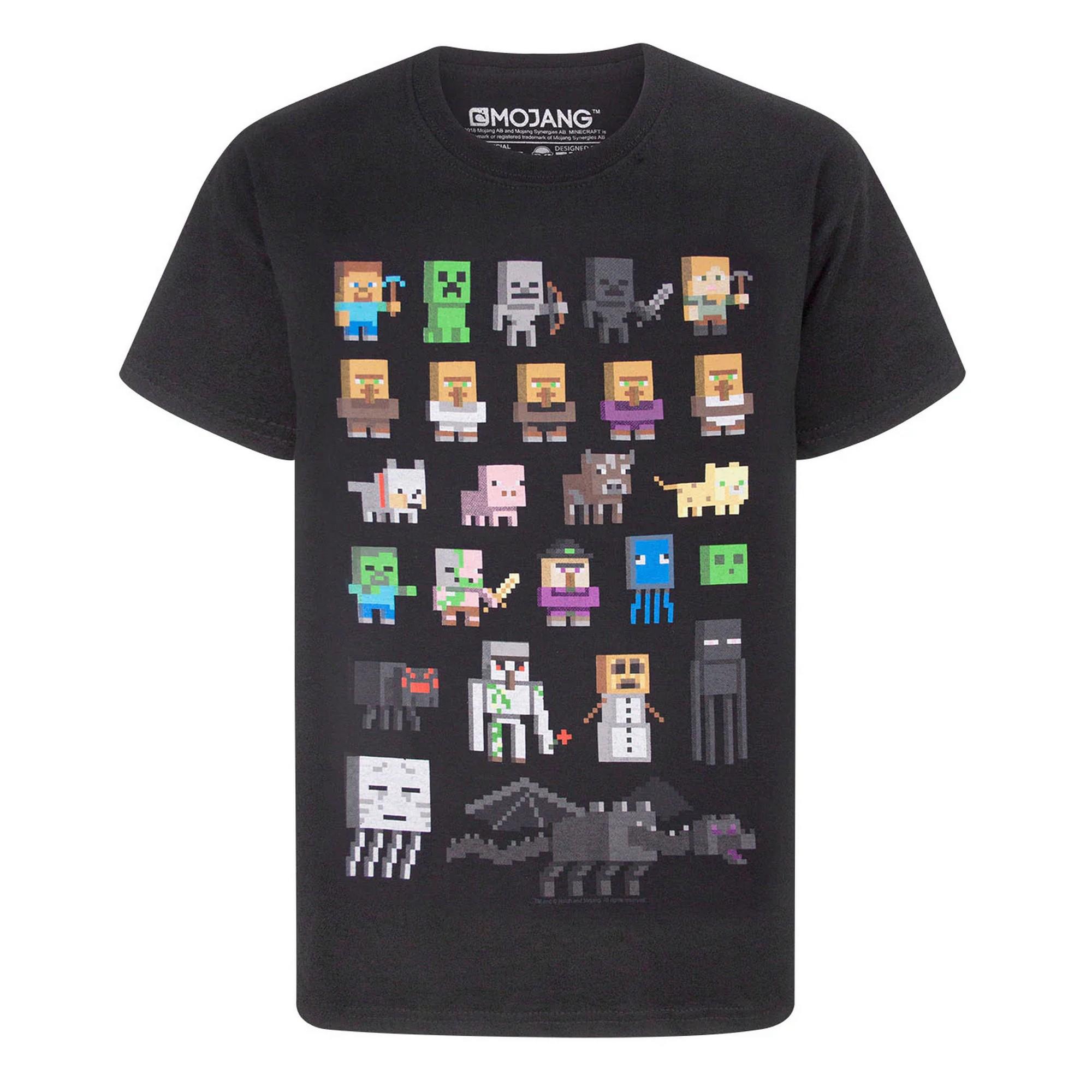 Minecraft Kinder/Kids Sprites T-shirt met korte mouwen 12-13