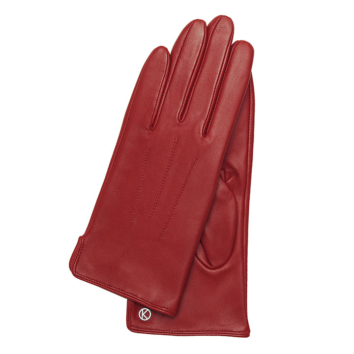 KESSLER Leren handschoenen Carla Zijslit, decoratieve piping