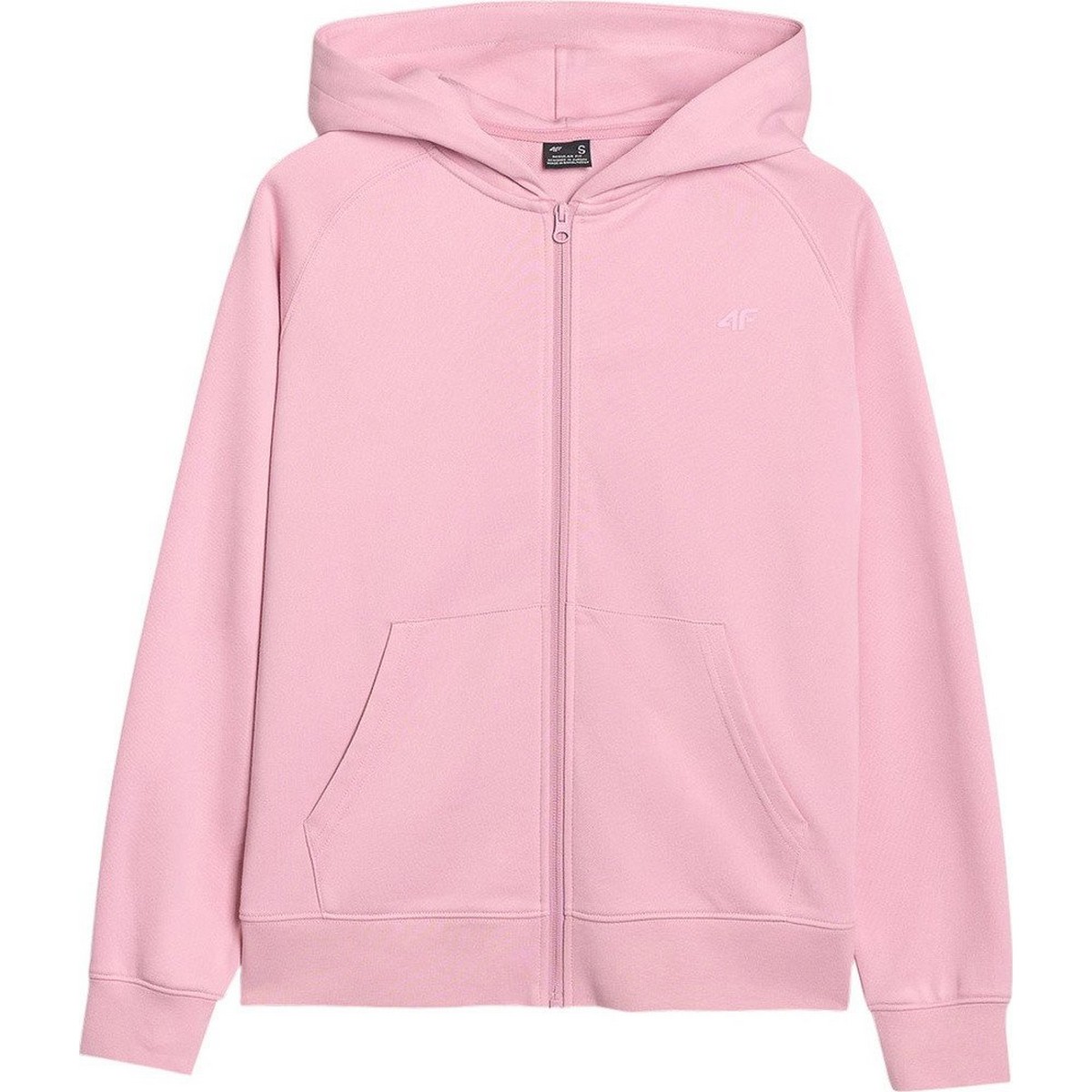 4F Dames f1763 hoodie met volledige rits