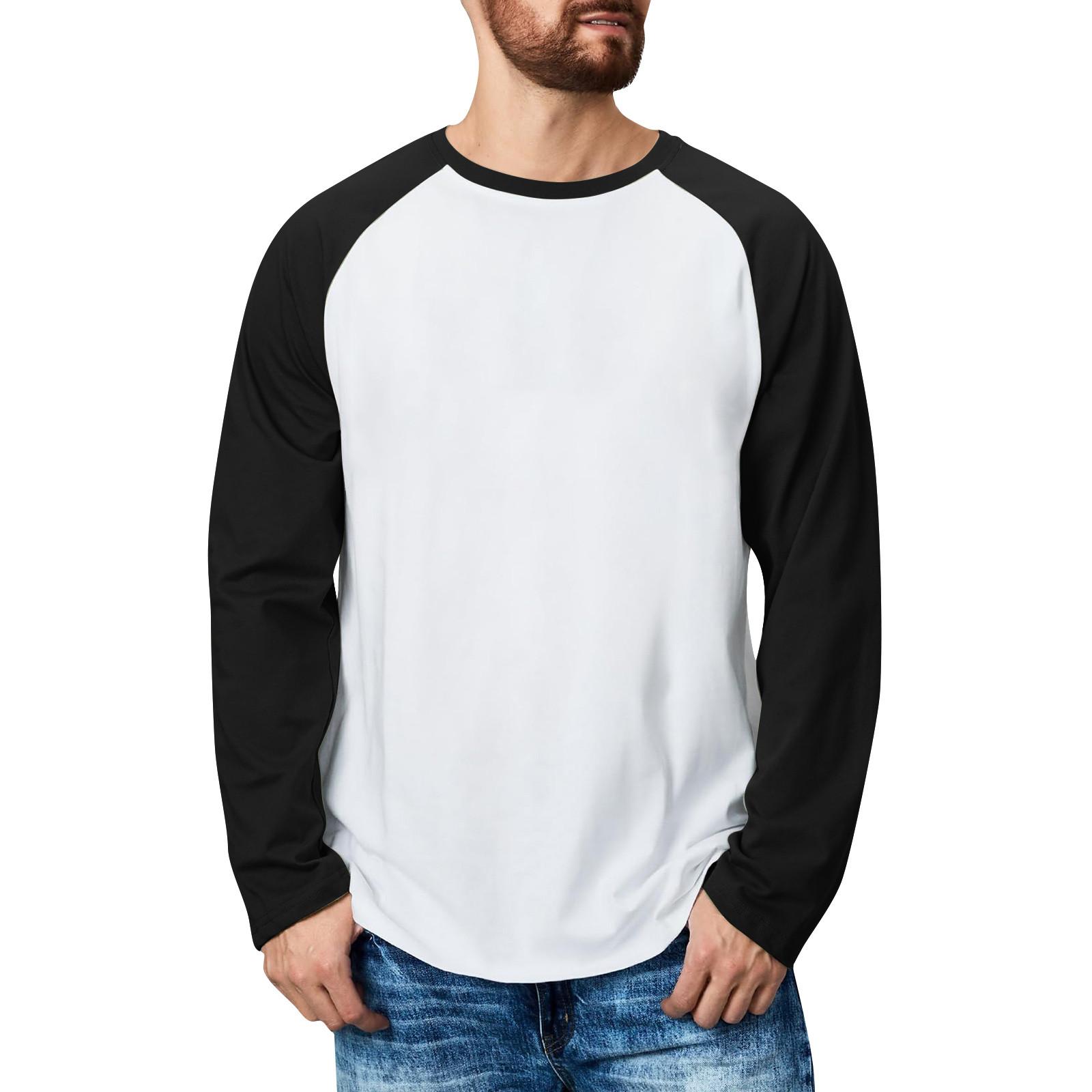 Timoduizhang Lente en herfst herensweatshirt met staande kraag is outdoor casual truien tops XL wit