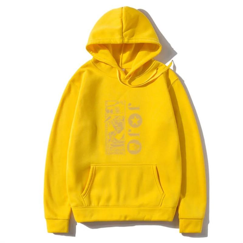 WowClassic Harajuku JOJO's Bizarre Adventure Hoodies Bedrukte Heren Hoodie Streetwear Casual Sweatshirts Kleding Hoodies & Sweatshirts Heren 3XL geel