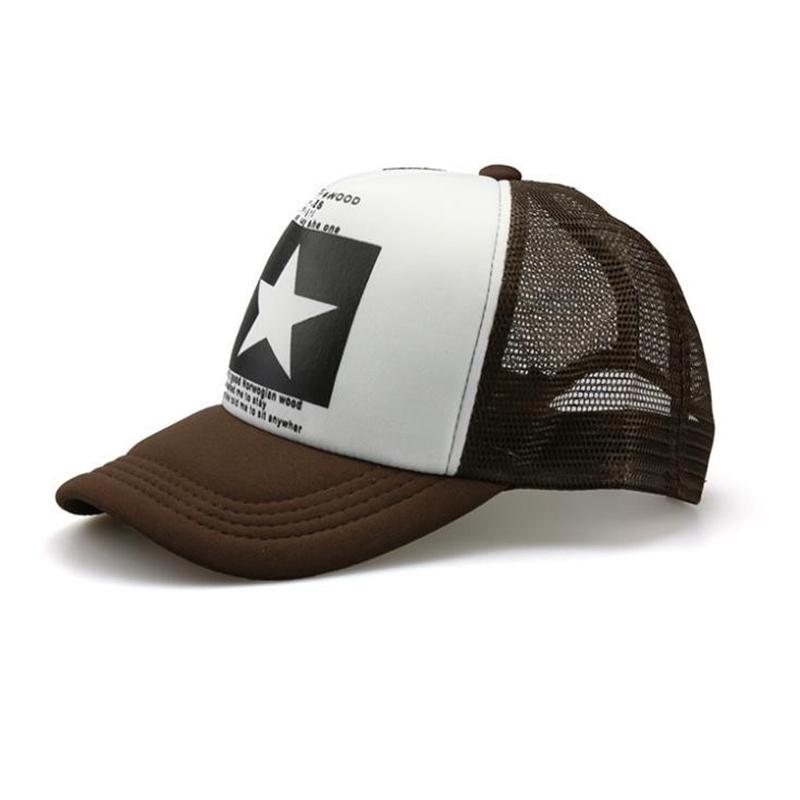 Cap Factory Hoed Heren Zomer Baseball Hoeden Vrouw Mode Snapback Hip Hop Sport Cap Gorras bruin