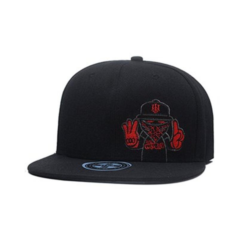 Cap Factory Zomer Unisex Baseball Cap Mode Hip Hop Snapback Hoed Sport Golf Cap Hoeden zwart/rood