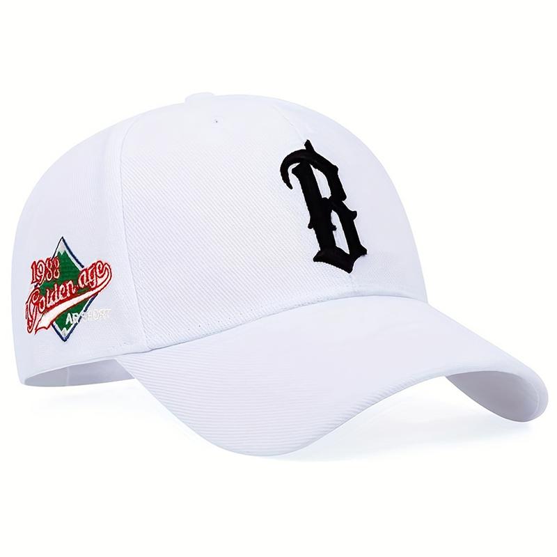 Cap Factory Letter B Borduurwerk Baseball Caps Katoenen Snapback pet Mode Sport Hip Hop Trucker Hoeden Zomer Buiten Zonnehoed Garros wit