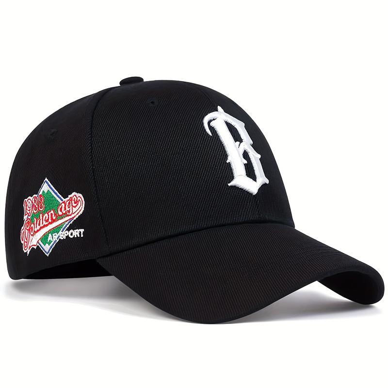 Cap Factory Letter B Borduurwerk Baseball Caps Katoenen Snapback pet Mode Sport Hip Hop Trucker Hoeden Zomer Buiten Zonnehoed Garros zwart