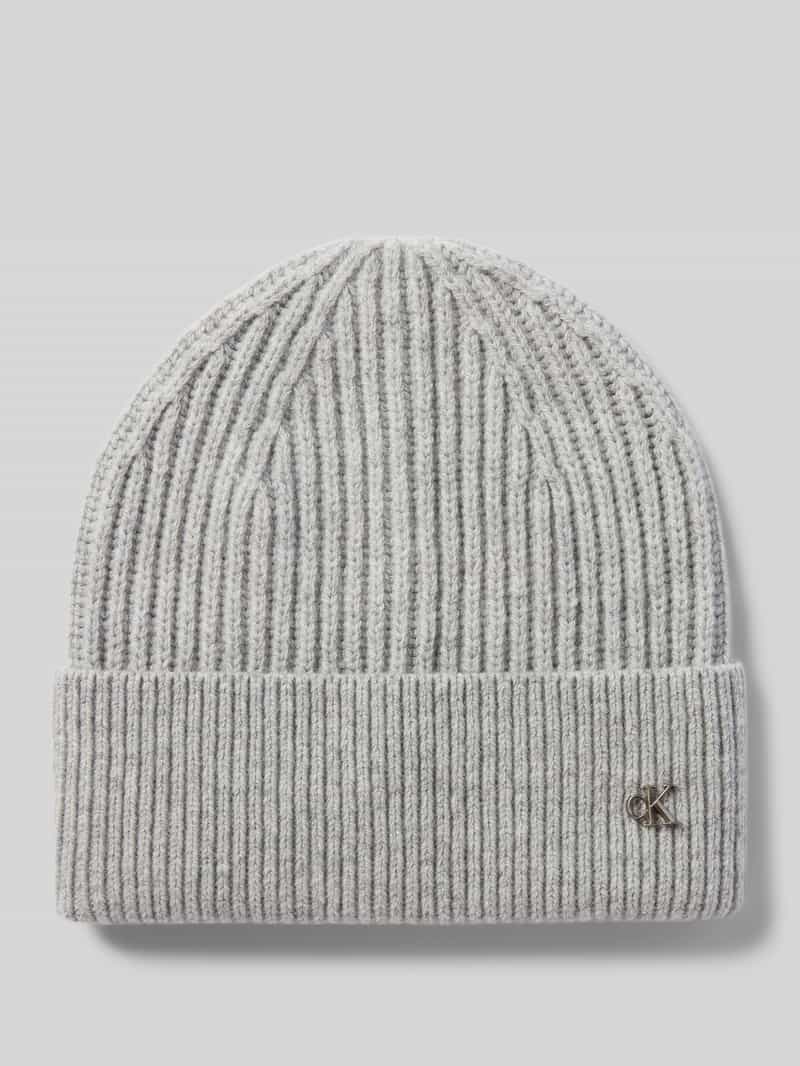 Calvin Klein Gebreide muts CK METAL WOOL BEANIE