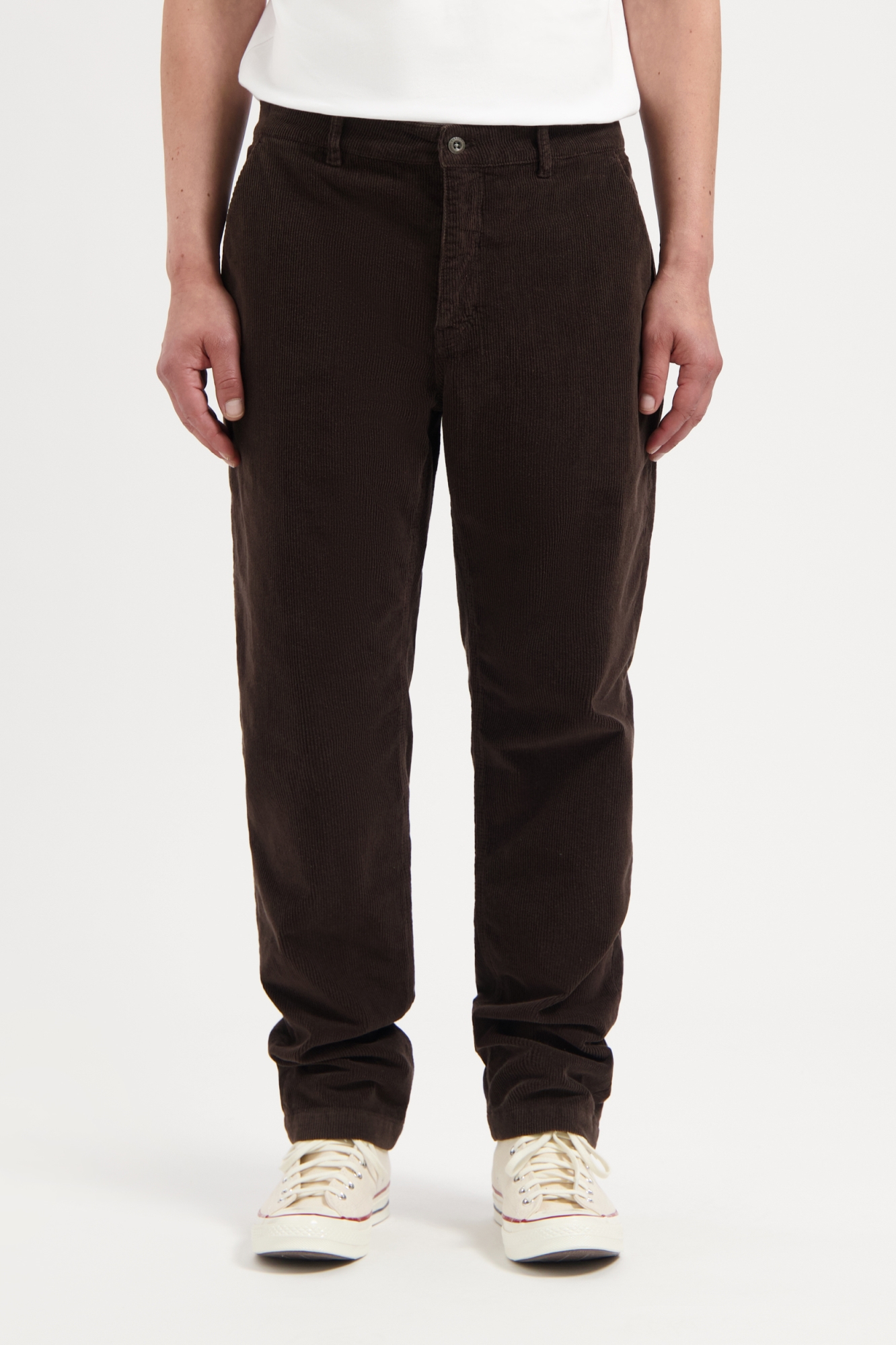Kuyichi Herren vegan Hose Corduroy Darren Dunkelbraun