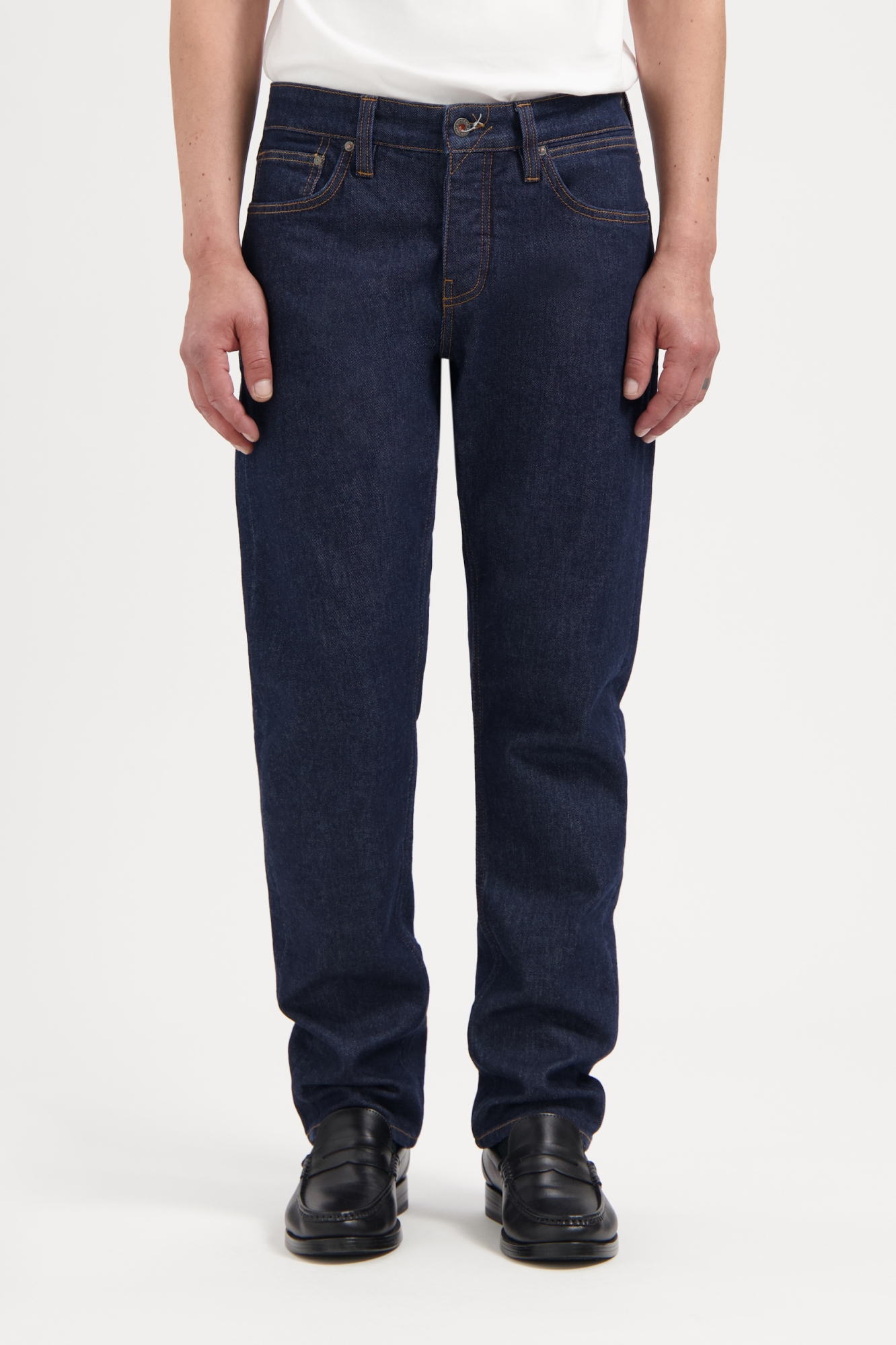 Kuyichi Herren vegan Jeans Regular Slim Jim Dark Rinse
