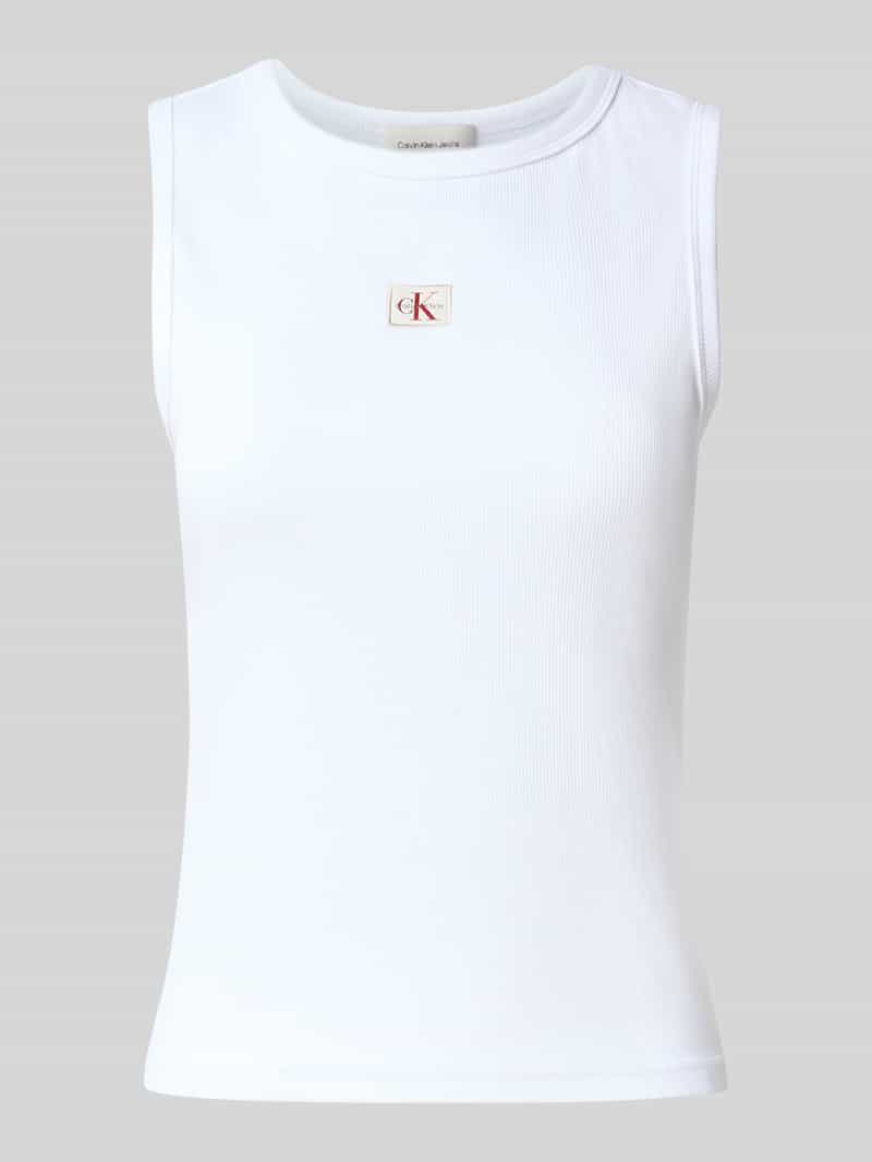 Calvin Klein Tanktop A - WVN LBL 2X2 CTTN