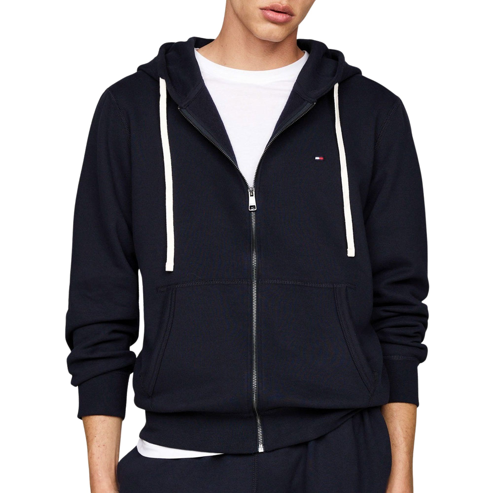 Tommy Hilfiger Capuchonsweatvest ESSENTIAL FLEECE ZIP THROUGH