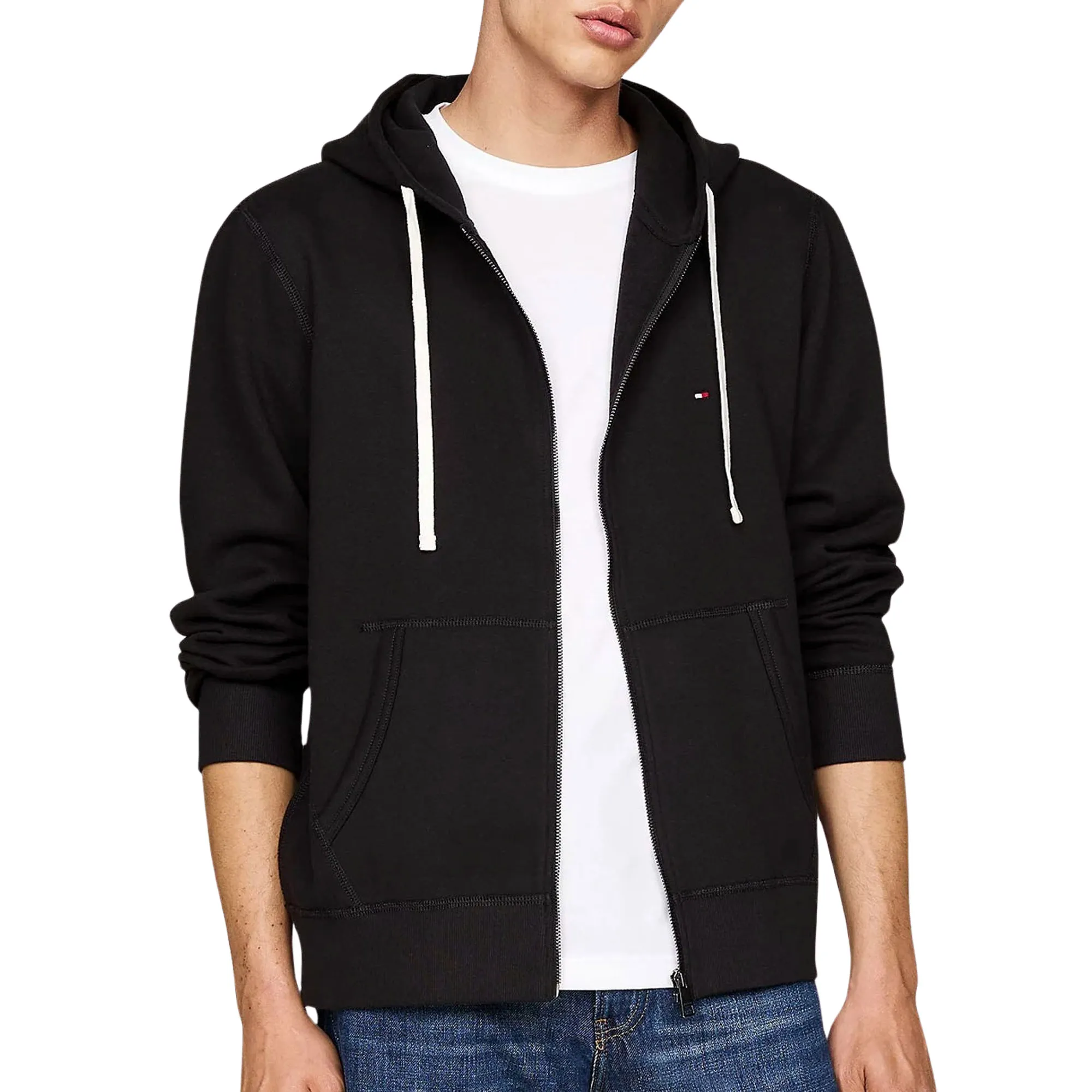 Tommy Hilfiger Capuchonsweatvest ESSENTIAL FLEECE ZIP THROUGH
