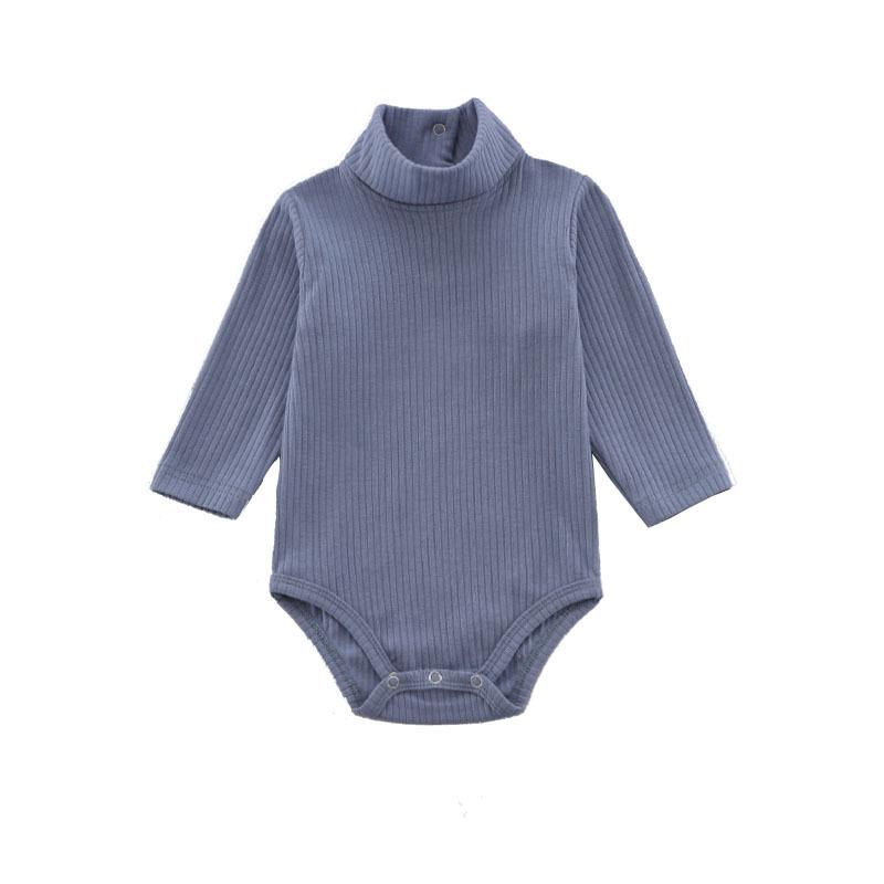 Happytimes Katoenen babybodysuit Lente herfst babyjongen meisje kleding voor pasgeboren body kids jumpsuit baby's peuter bodysuits babykleding 18M donkerblauwe kleur