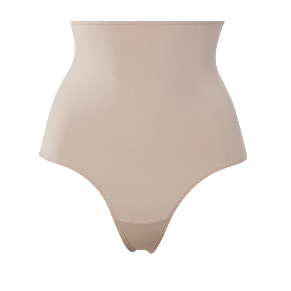 Trofé Highwaist Shaping g-string, beige