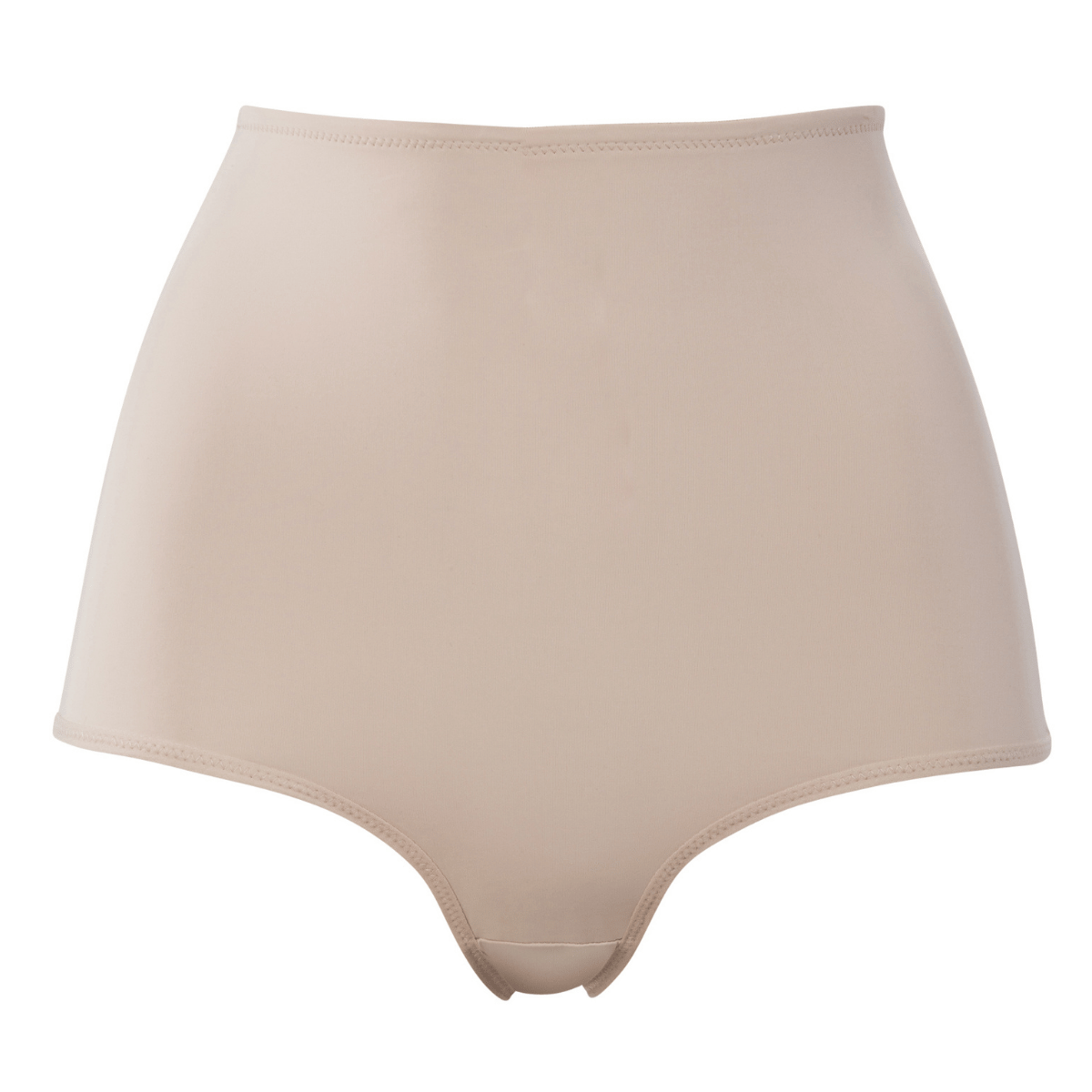 Trofé Highwaist Shaping midi slip, beige