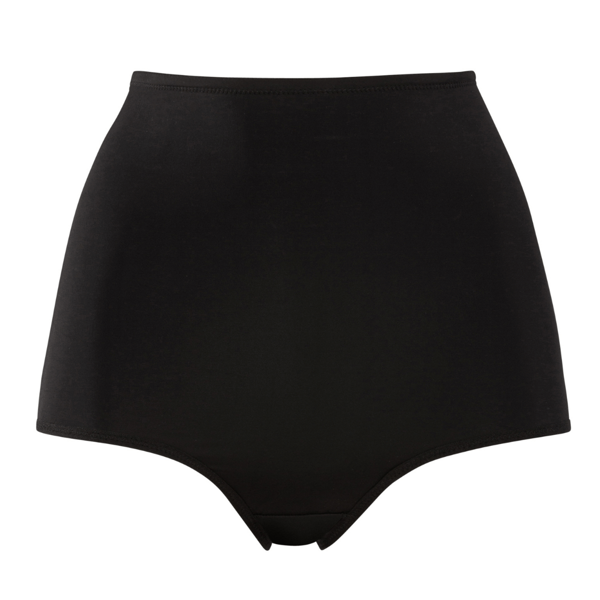 Trofé Highwaist Shaping midi slip, zwart