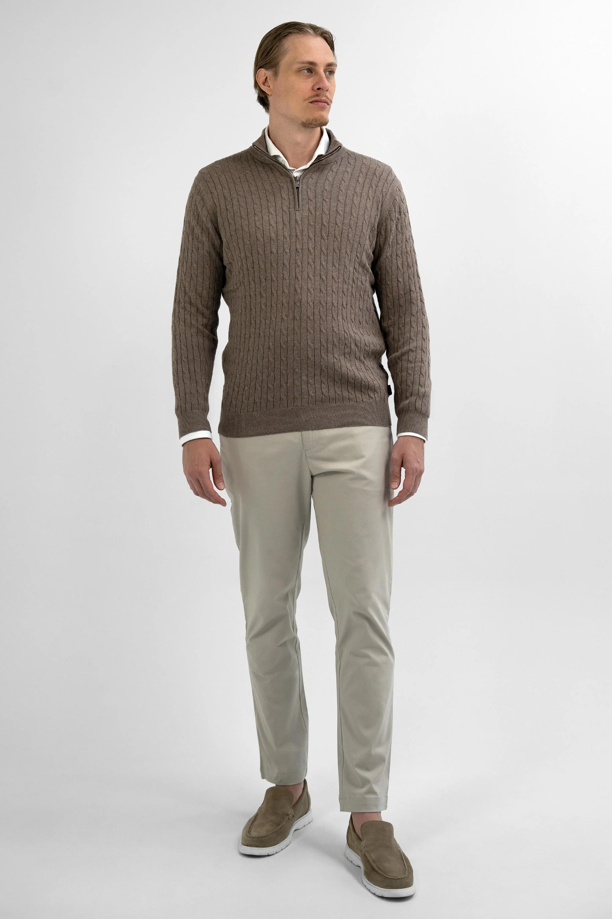 Vercate Half zip cashmere blend -